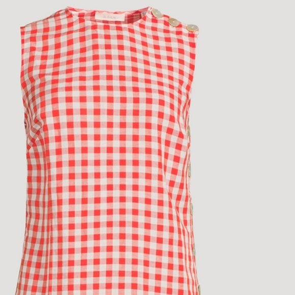 Coralie Shift Dress In Gingham Print Size 6 NWT - Picture 2 of 9